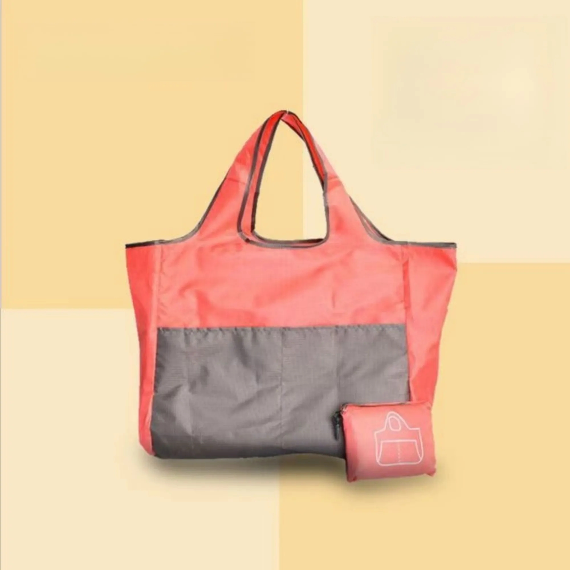 Foldable Reusable Shopping Tote Bag, custom tote bag with logo imprint 2