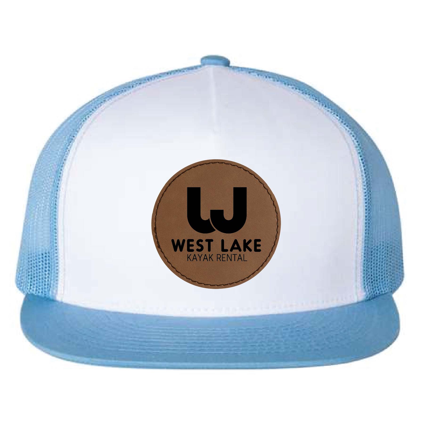 Yupoong 6006MULTI YP Classics Five-Panel Classic Trucker Hat with Leatherette Patches or Embroidery