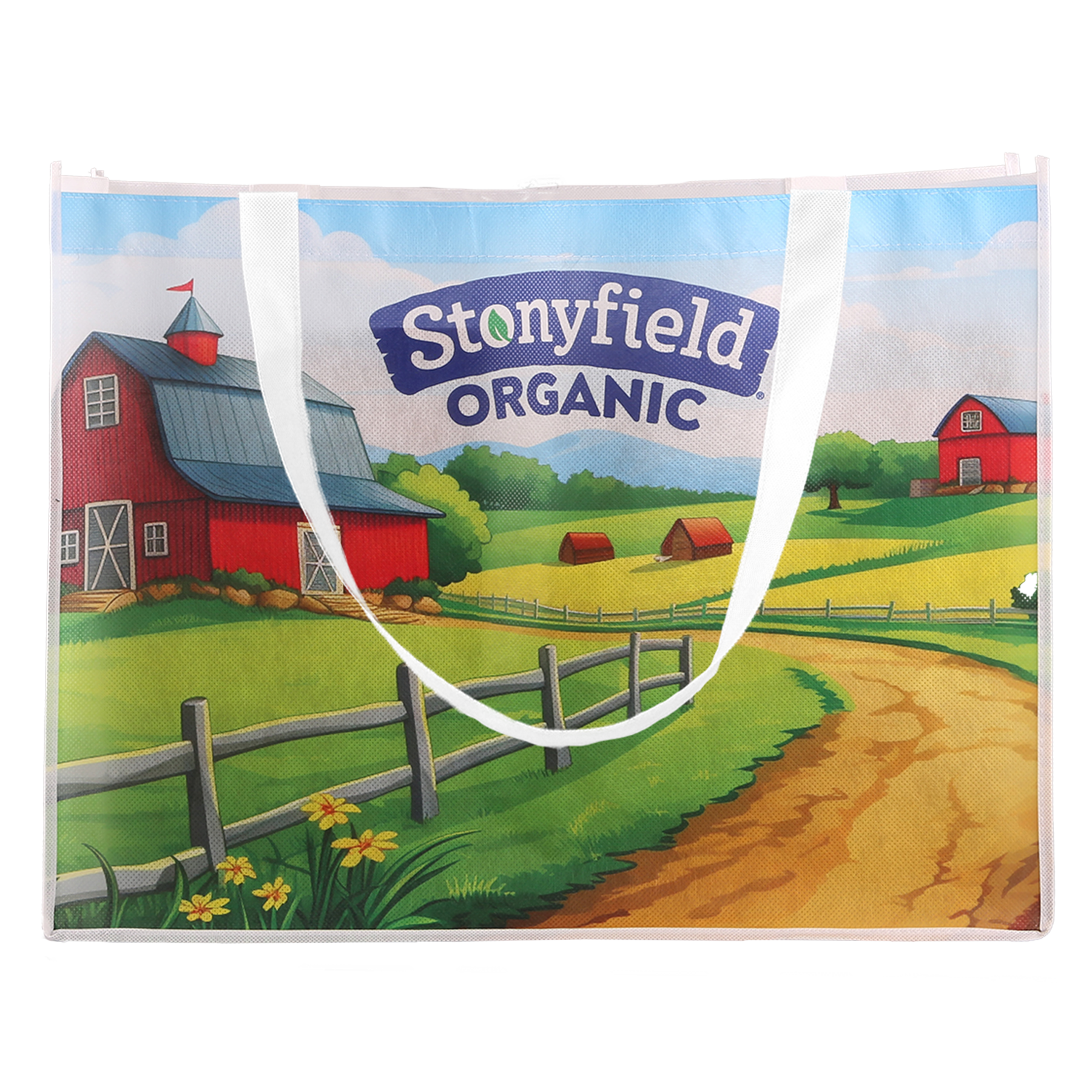 Sublimated Large Non-Woven Shopping Tote Bag 11