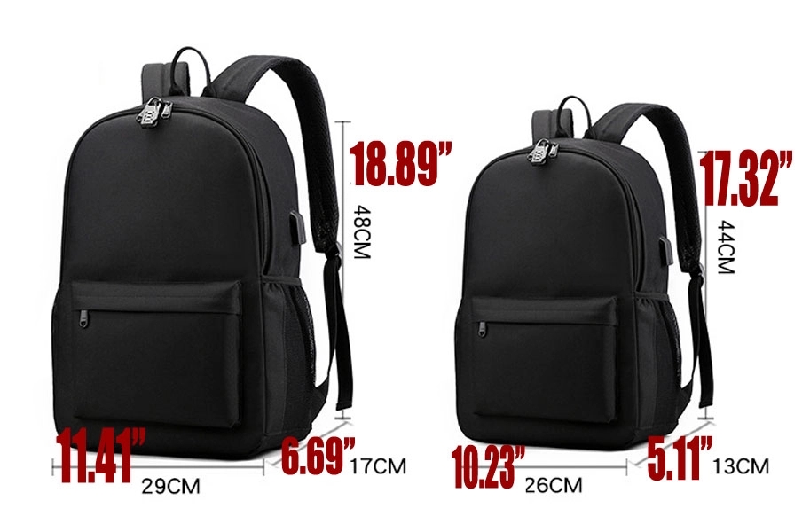 Custom Two-piece Laptops Backpacks with USB Charging Port 5