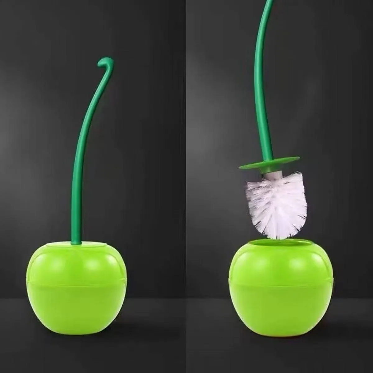 Cherry Toilet Brush Set with Long Handle 6