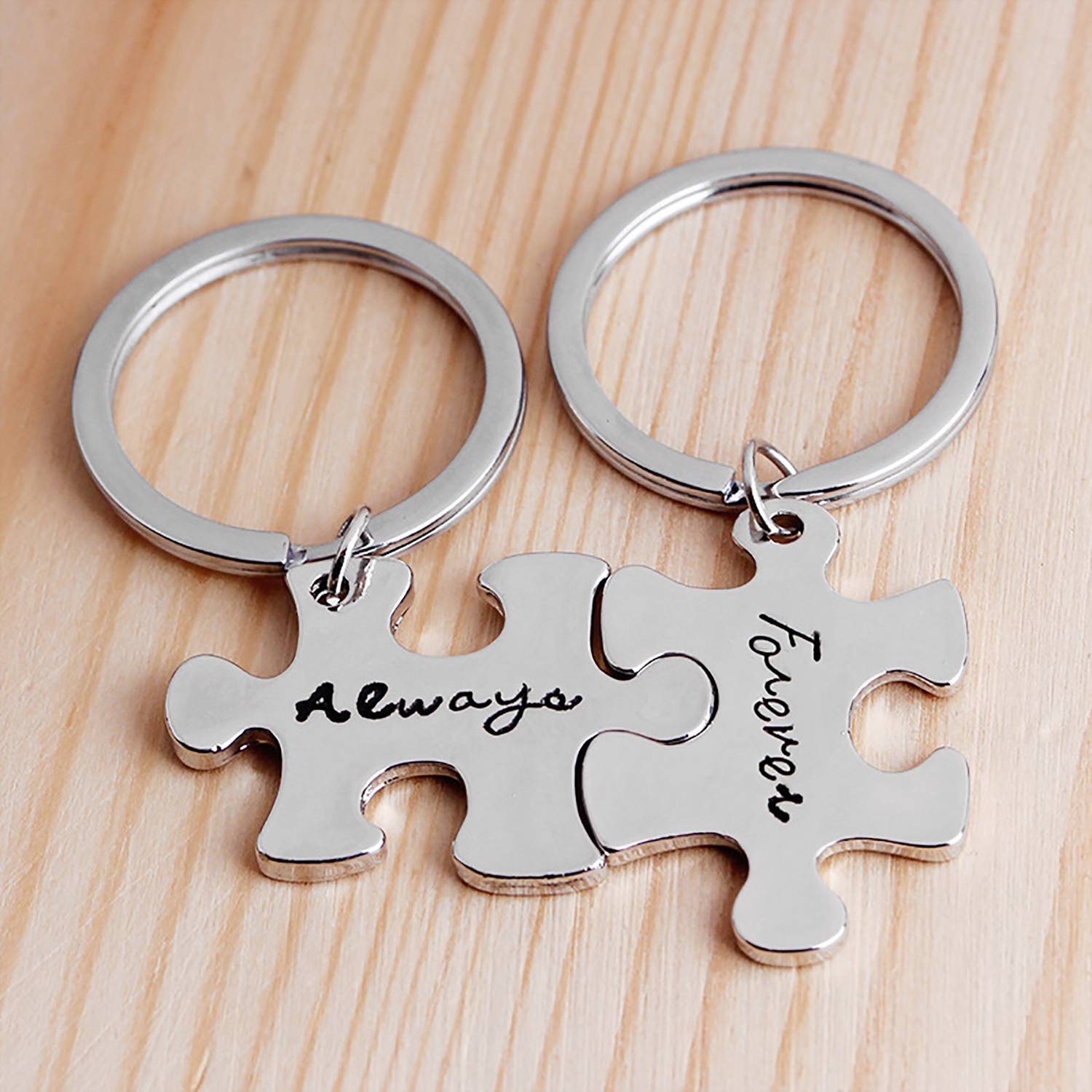 Stainless Steel Puzzle Shaped Key Chain 6