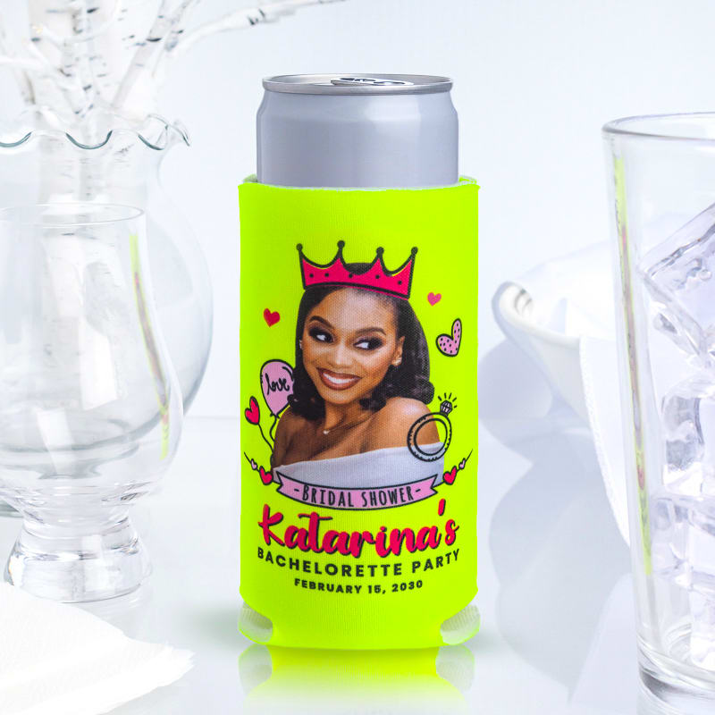 Fluorescent Neon Collapsible SLIM Can Coolers 2