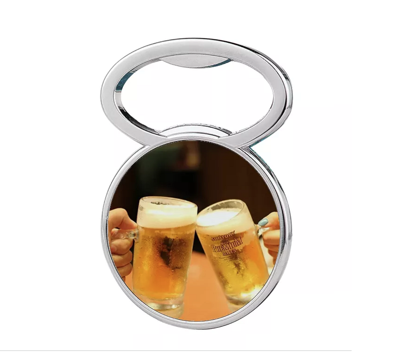 Round Bottle Opener Fridge Magnet 3