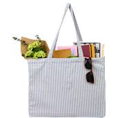 Striped Pacific Recycled Cotton Shopper Tote 50