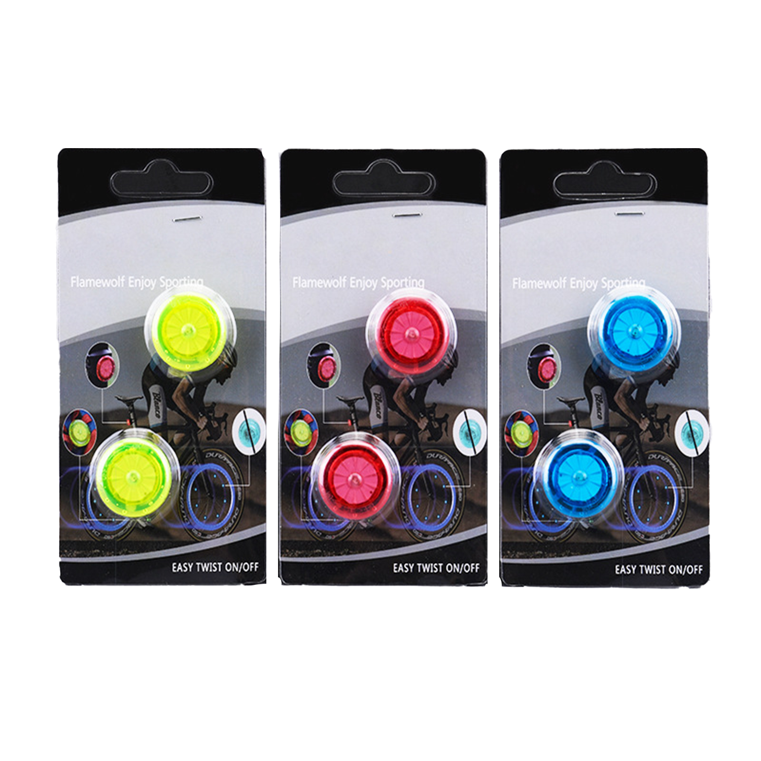 2Pcs Mini Night Safety Bike Wheel Lights Description 1