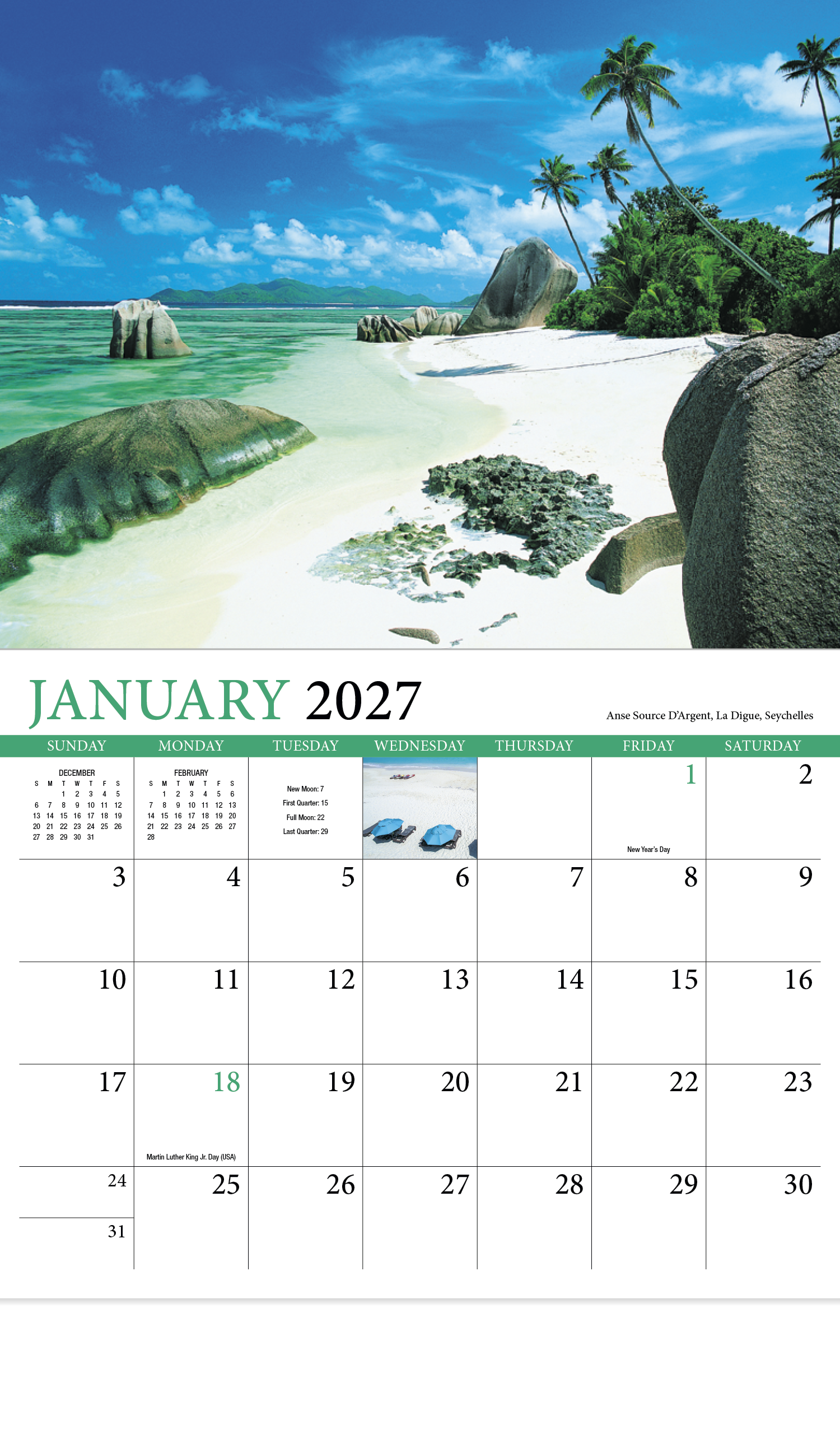 HotLine® Products Beaches Appointment Calendar - Stapled 48