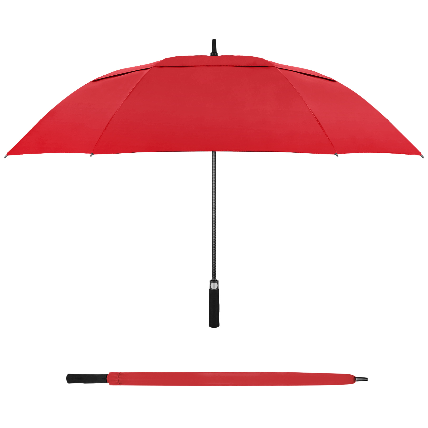 60'' Vented Auto-Open Golf Umbrella (Full Color) 11