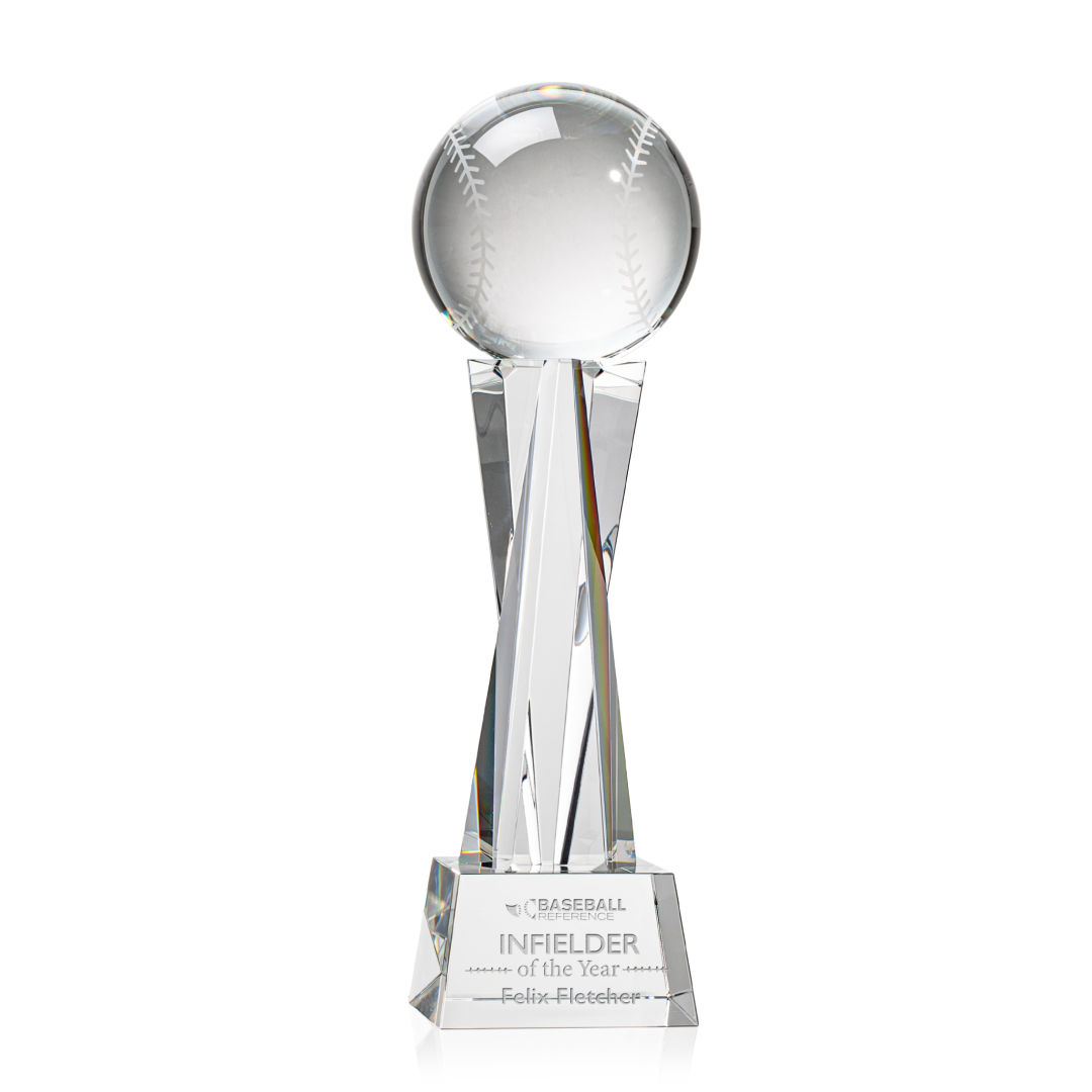 Baseball Award on Grafton Base - Clear 4