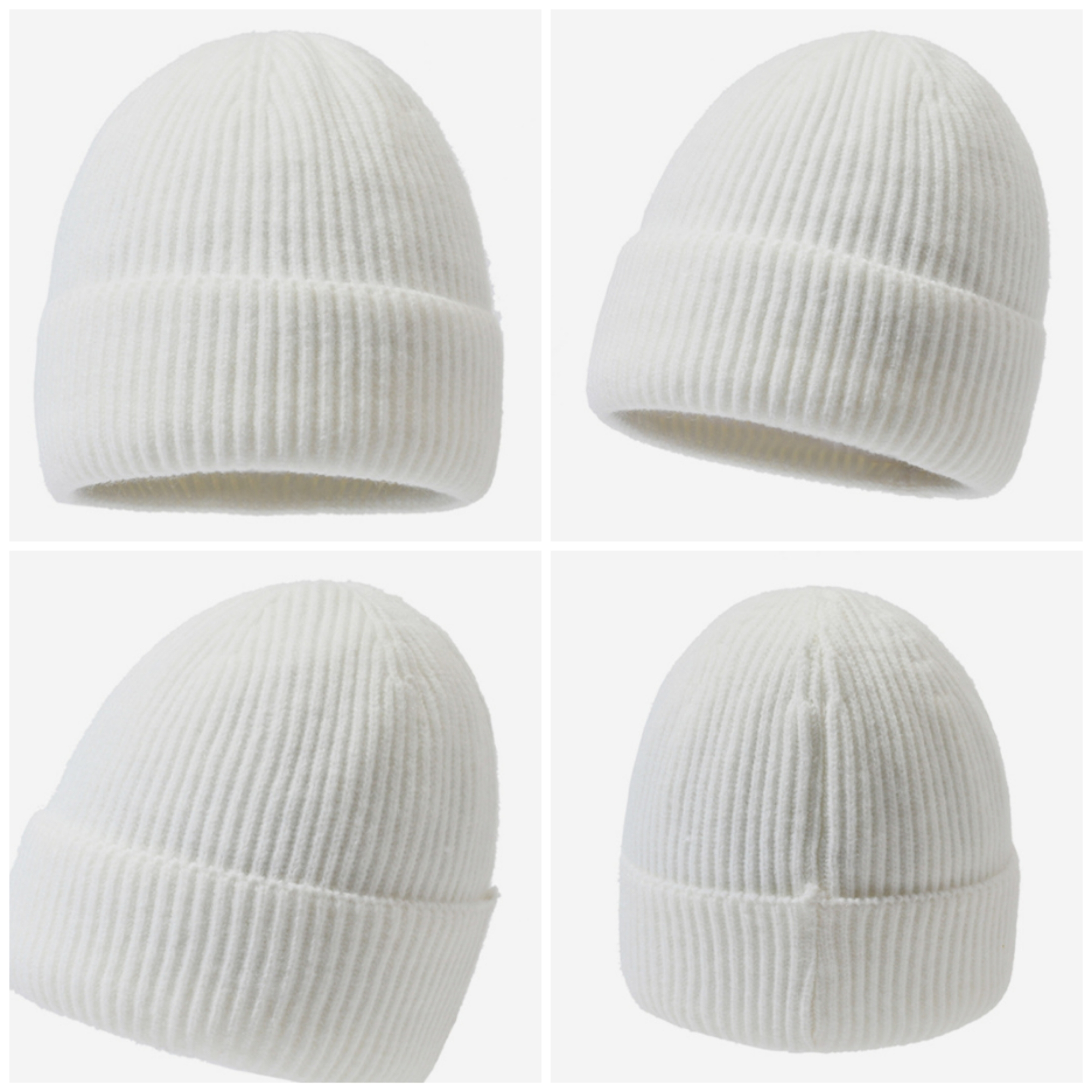 Striped Winter Beanie Hat 3
