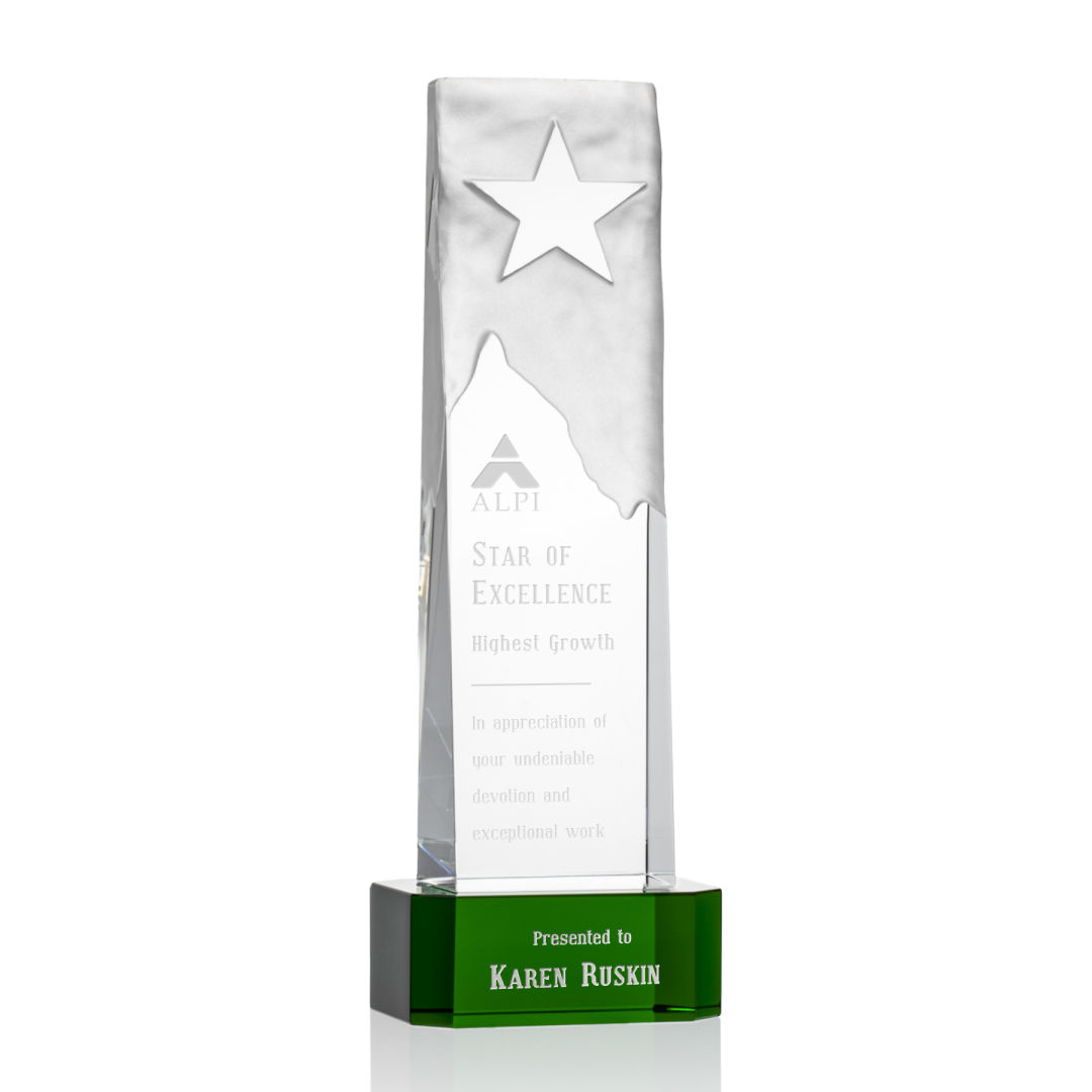 Stapleton Star Award on Base - Green 2