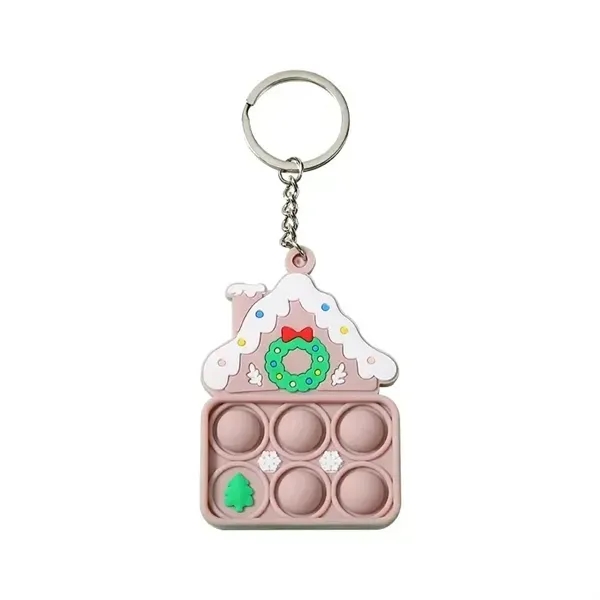 Christmas Ornament Push Bubble Pop Toy Keychain 1