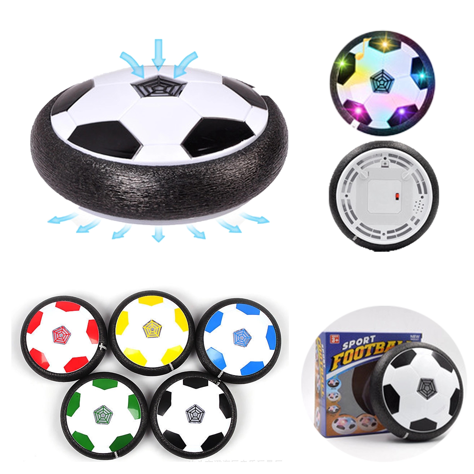 LED Light Indoor Kids Hover Soccer Ball 2