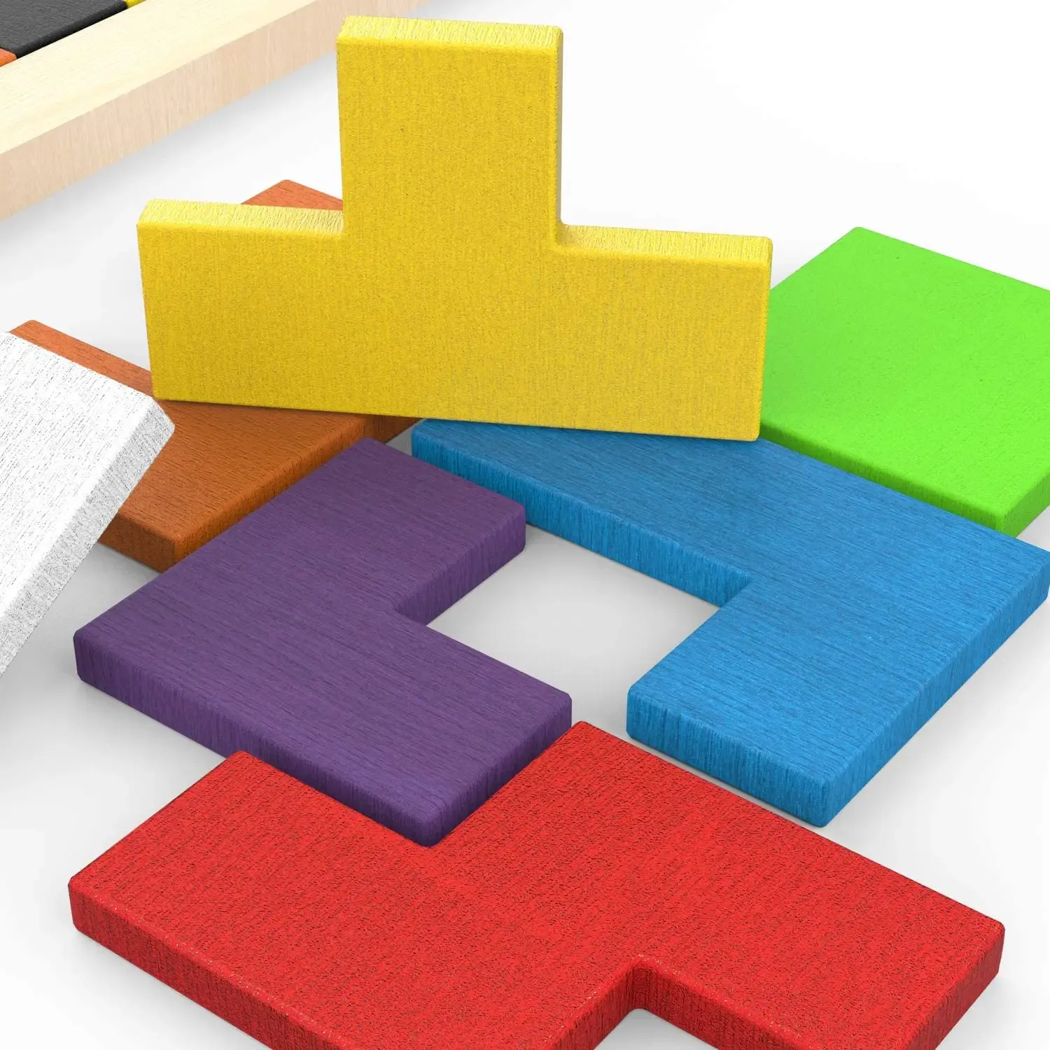 Wooden Kids Puzzles Brain Teasers Toy Educational Gift 6