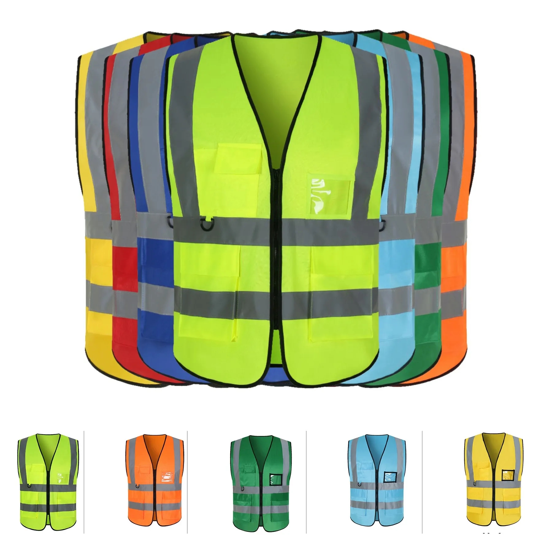 Class 2 Safety Vest With Extra Pockets 9