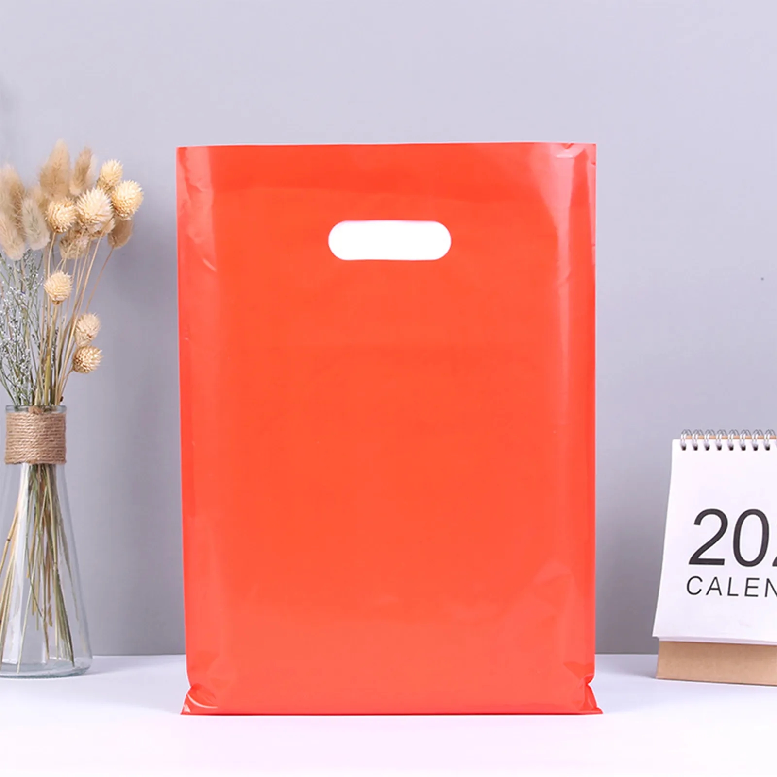 Die Cut Handle Plastic Merchandise Boutique Bag Apparel gift 13