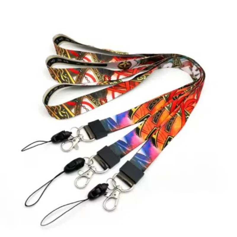Luxury Print Logo Lanyard Keychain 1
