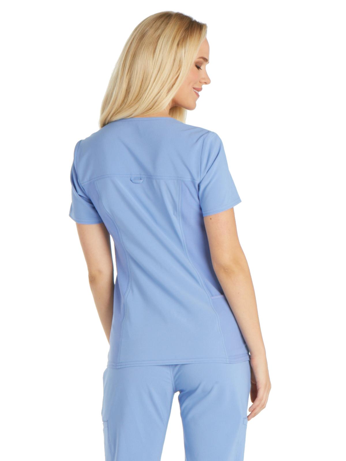 Cherokee - iFlex - Women's 2 Pocket V-Neck Knit Side Panel Top 17