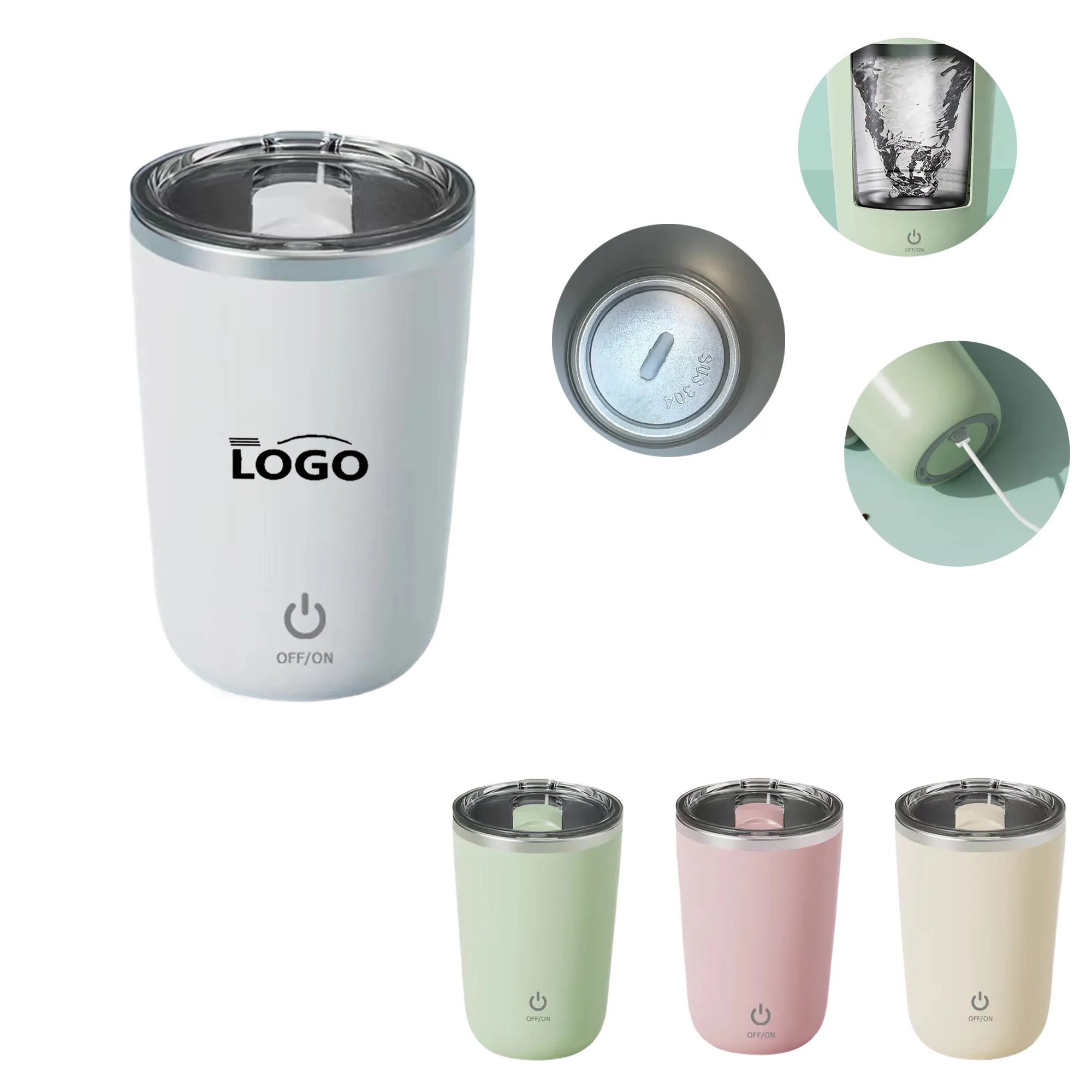 MOQ60 Travel Mug Electric Stirring and Magnetic Rotation 6