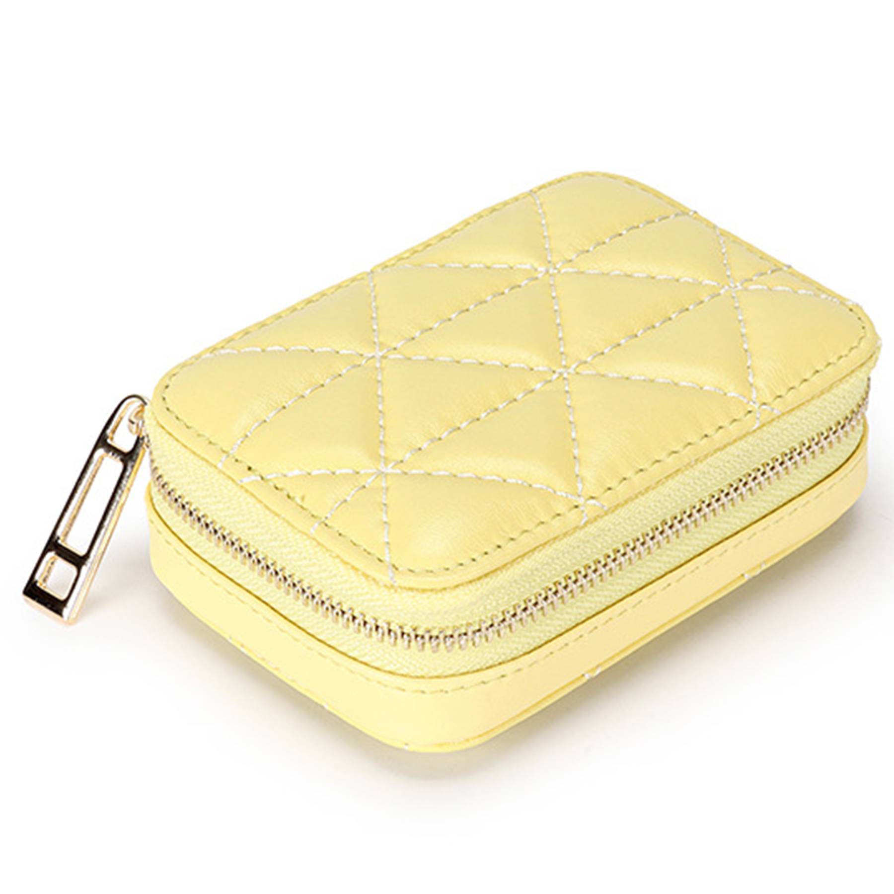 Genuine Leather Makeup Bag With Mirror 7