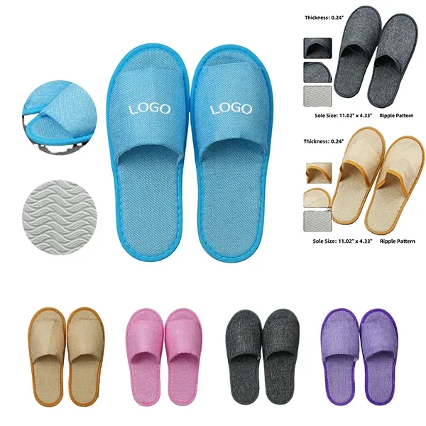 Disposable Linen Slippers - Premium Quality Comfort 13