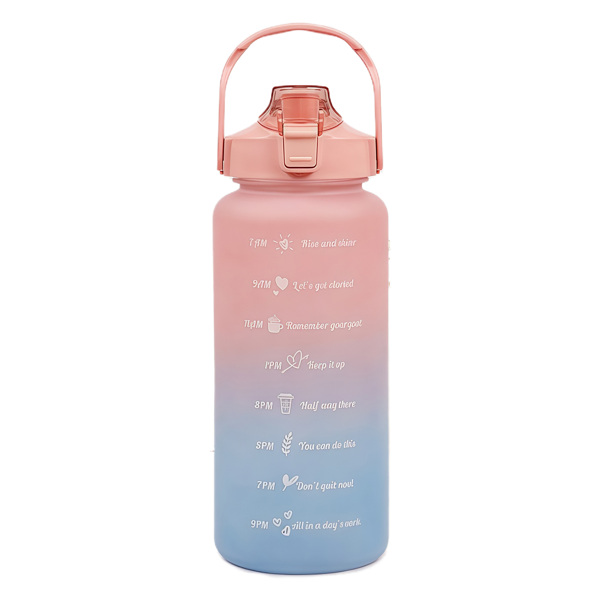 2L Gradient Plastic Water Bottle - Large Capacity 5
