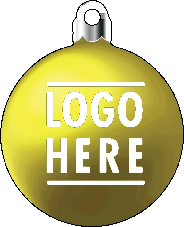 1/4" Recycled Wood Ornaments-Bulb 1 - Yellow