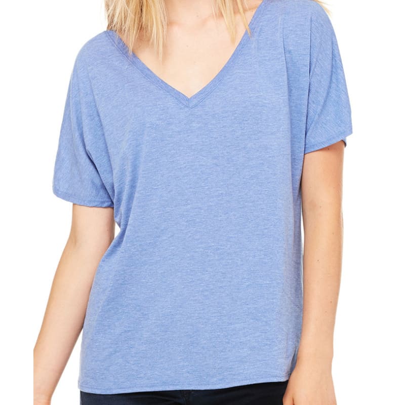 Bella Ladies Slouchy V-Neck T-Shirt 8