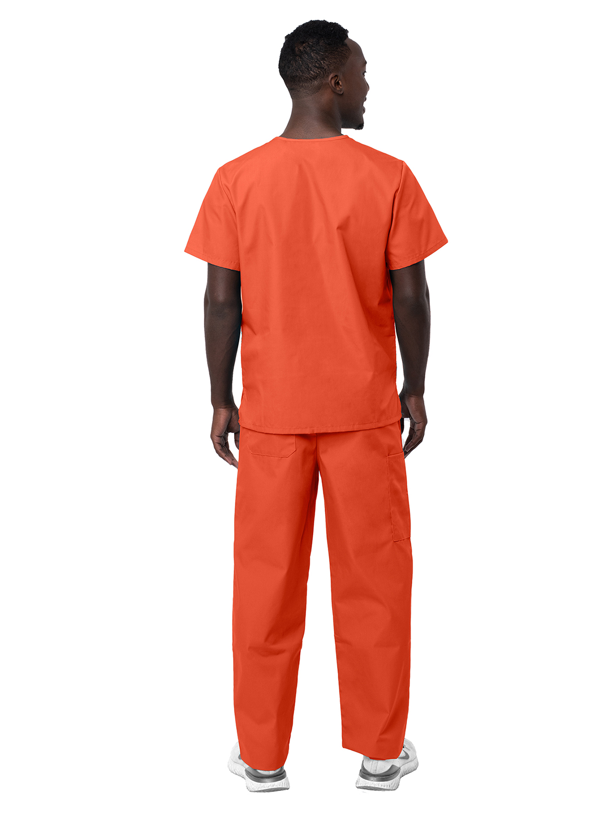 Adar - Sivvan - Unisex V-Neck Top Drawstring Pant Scrub Set 1
