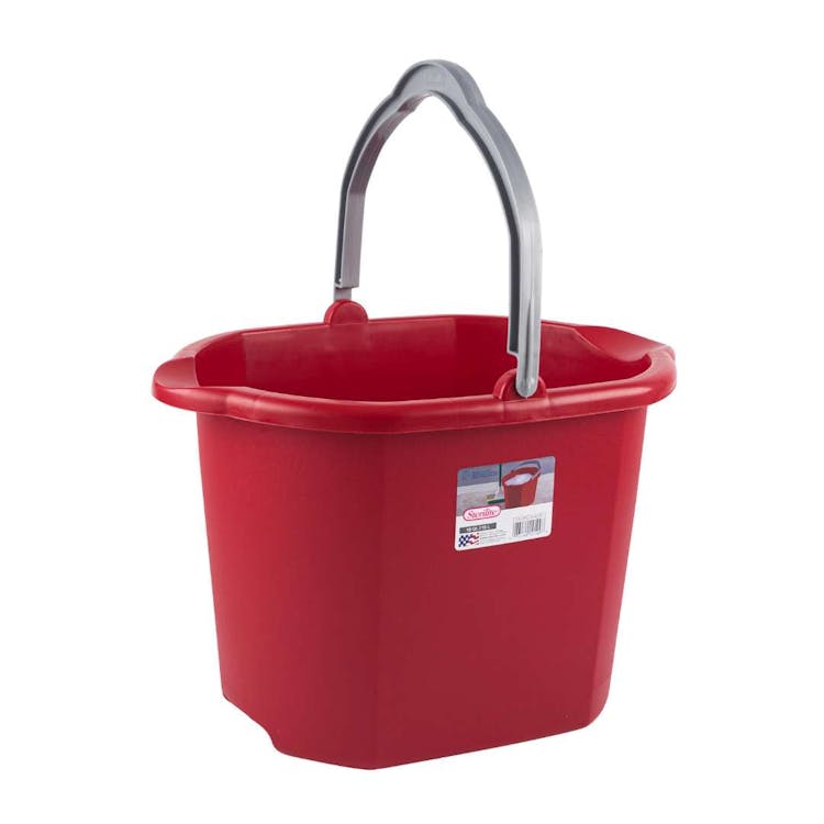 Sterilite Pail with Spout Red 16qt