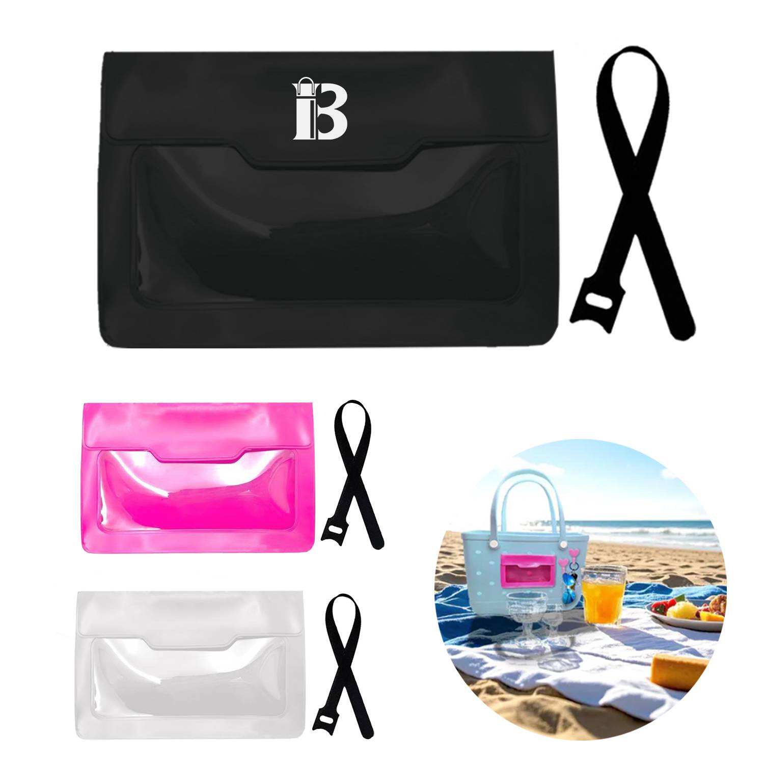 Beach Tote Bag Accessories PVC Organizer Pouch 3