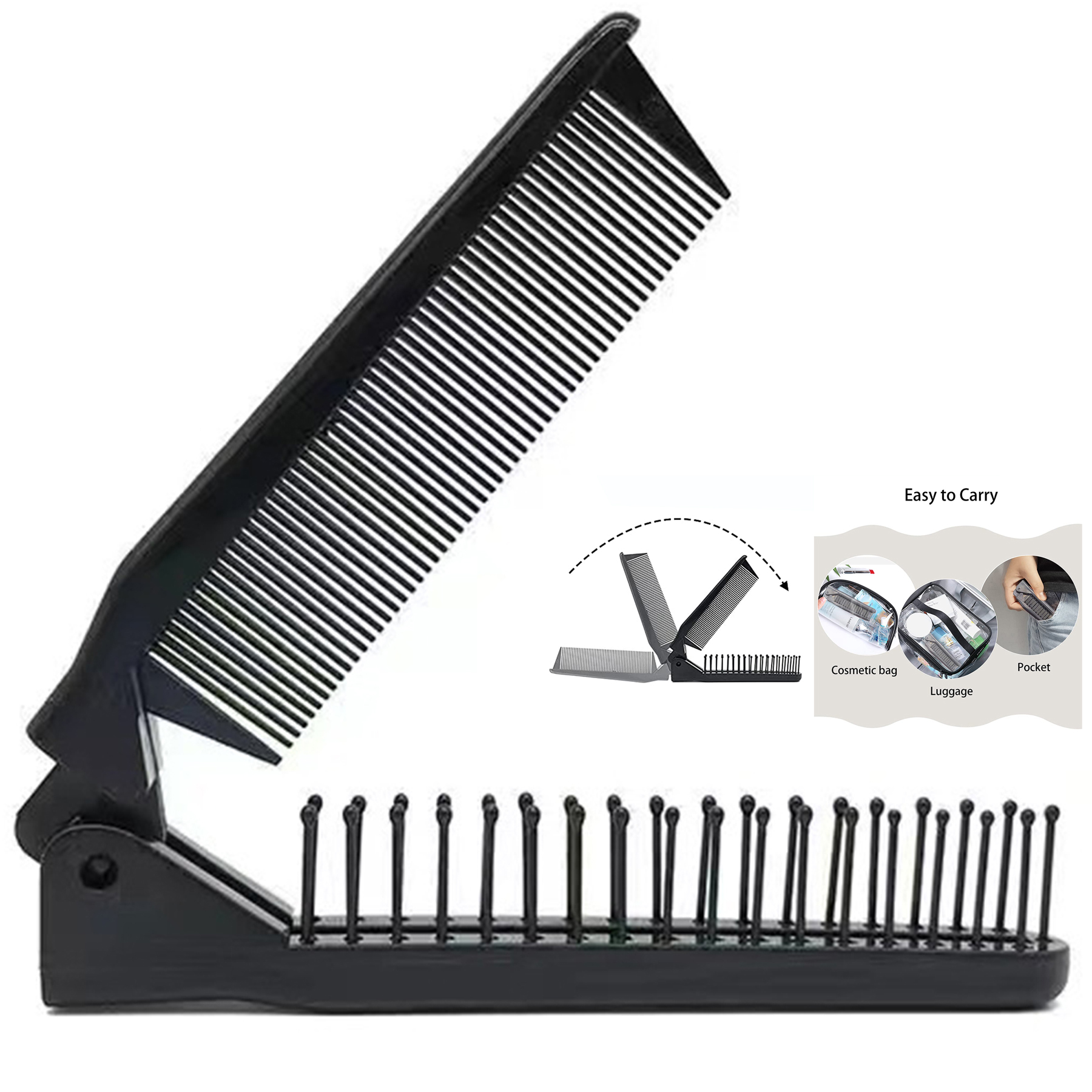 Portable Travel Folding Hair Brush