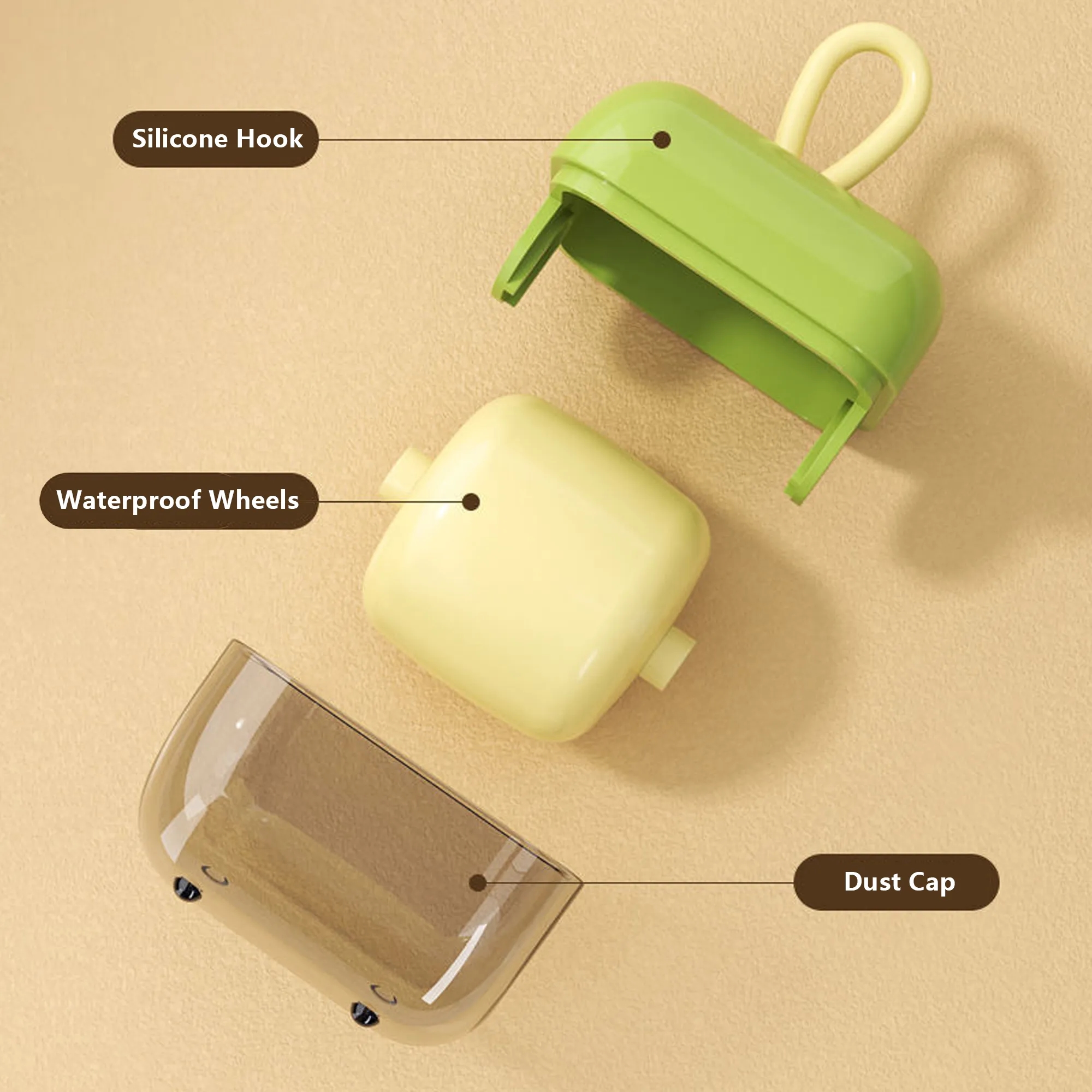 Portable Washable Hairbrush 3