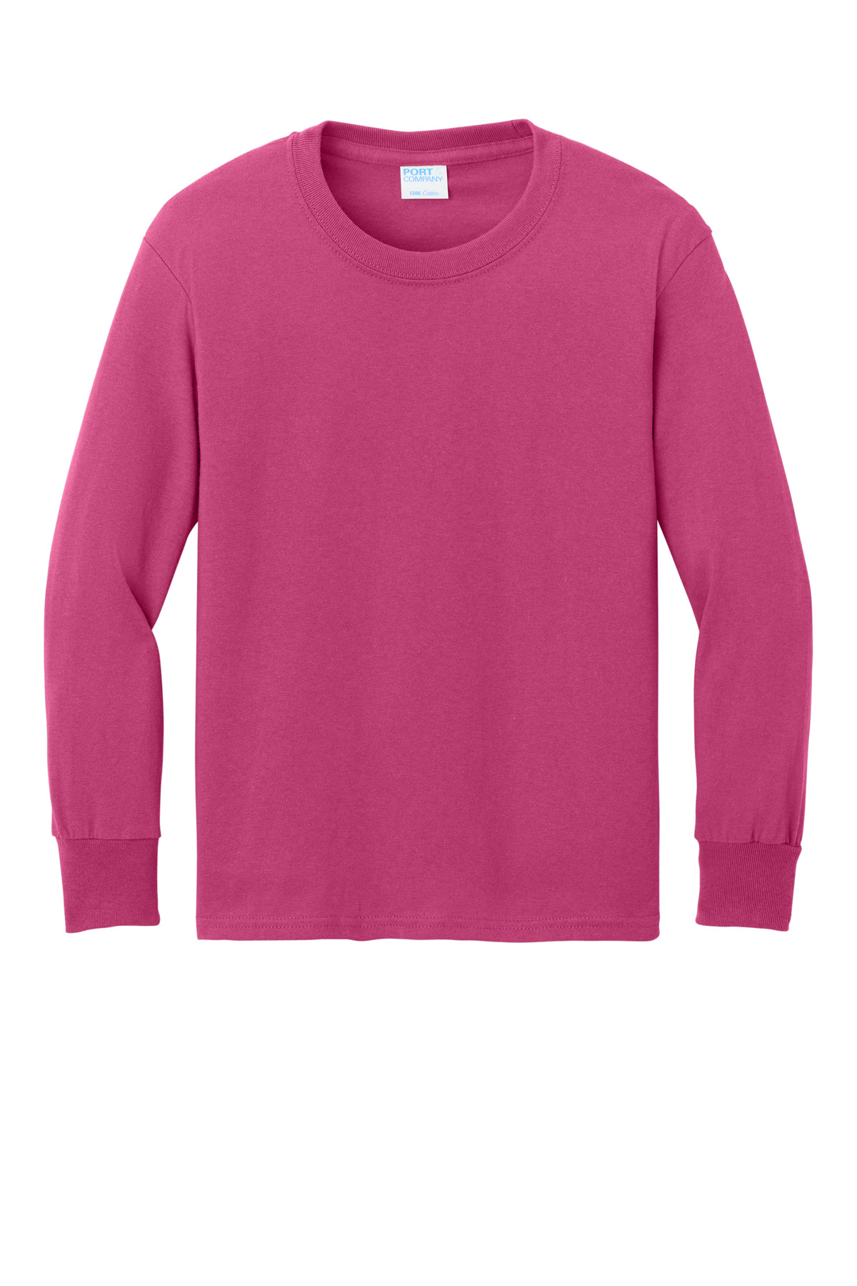 Port & Co Youth Long Sleeve Core Cotton Tee. PC54YLS 95