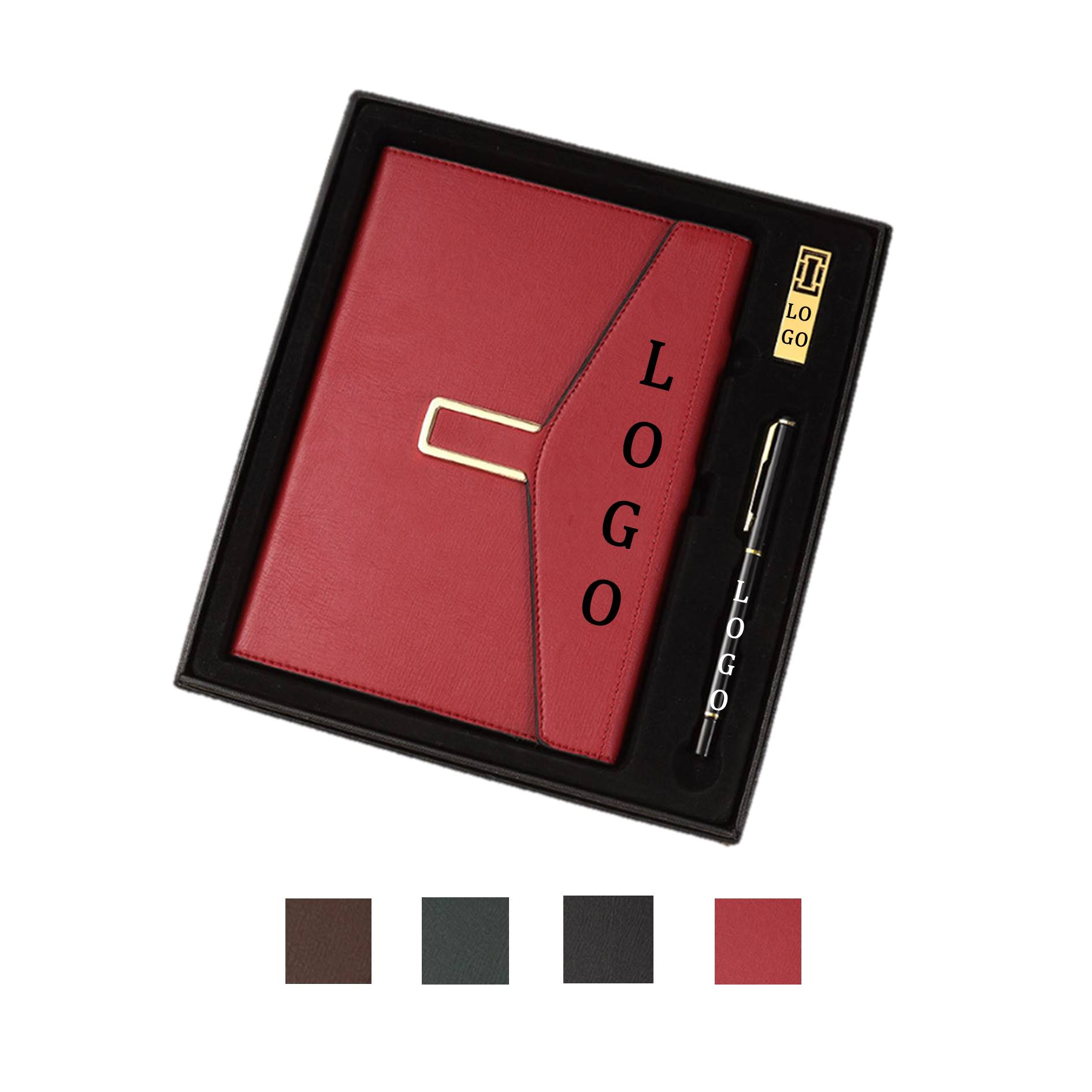 Tri-Fold Journal And Flash Drive Pen Gift Set 2