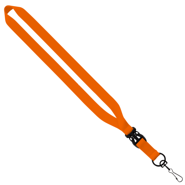 3/4" Polyester Lanyard with Slide Buckle Release & Swivel Snap Hook 35