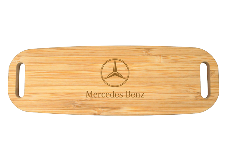 23.5" Rectangle Bamboo Cutting Board with Handles 2