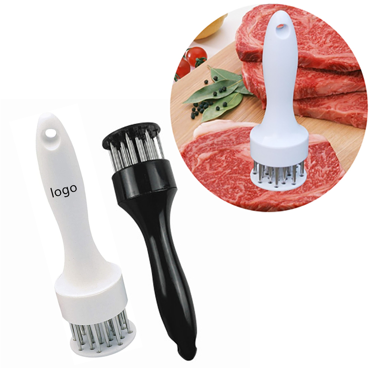 ABS hand stainless steel needle meat tenderizer 2
