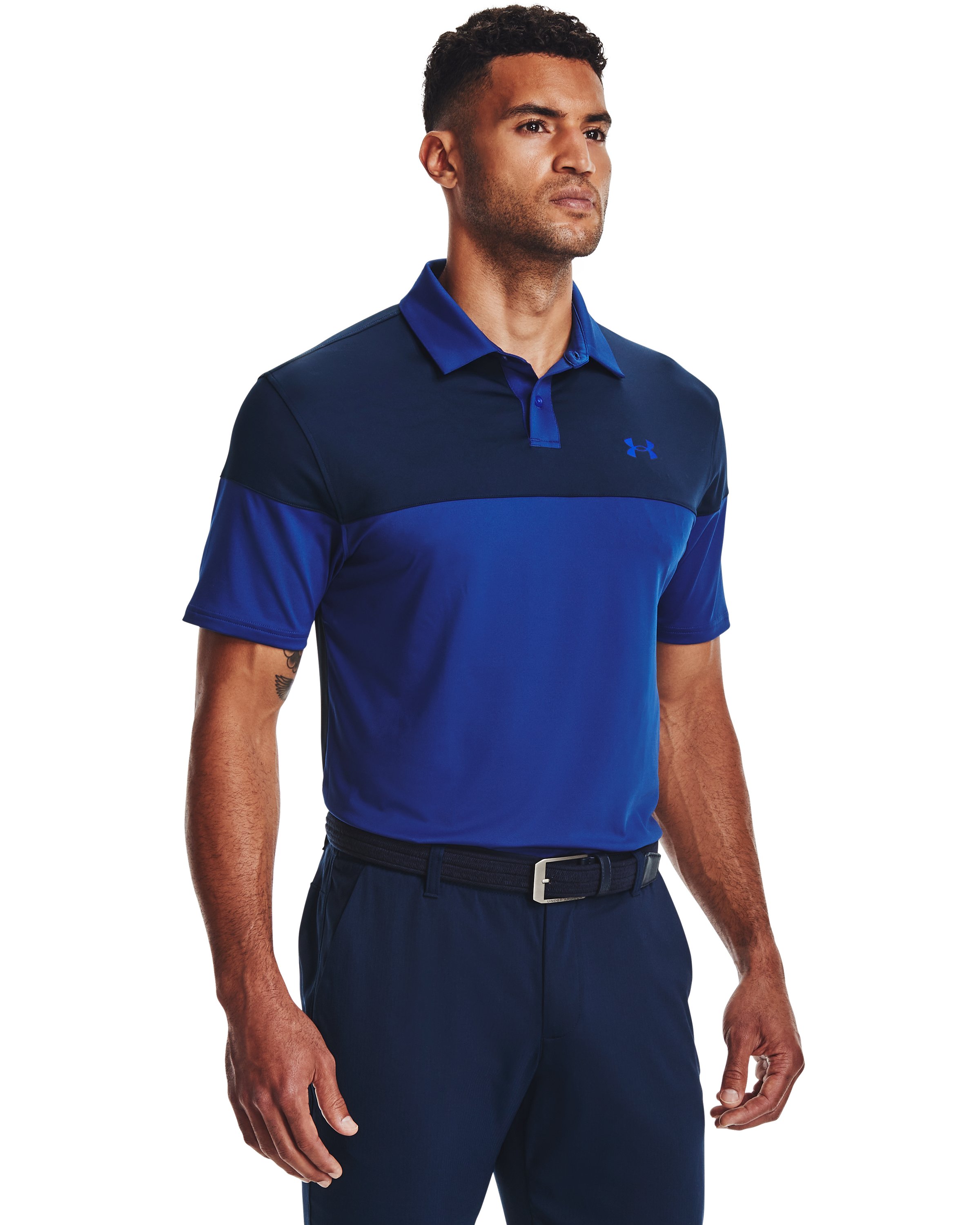 UA Tee To Green Blocked Men's Polo 2