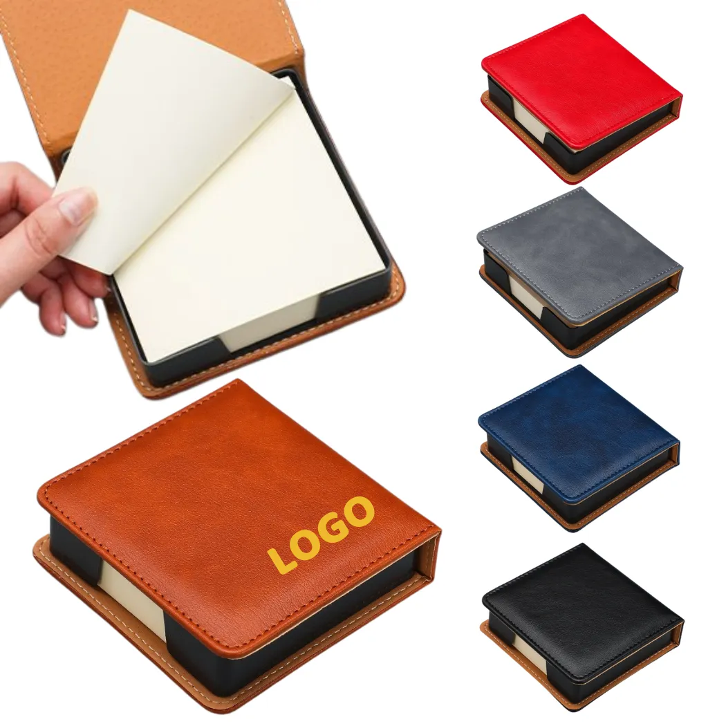 PU Leather Edge-Bound Note Holder 4