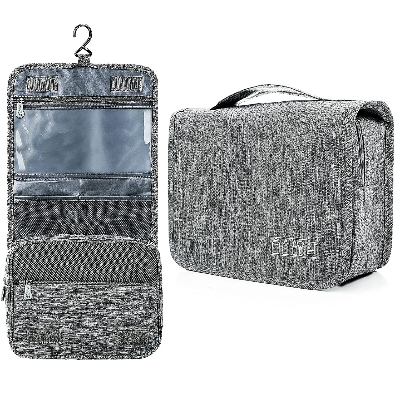 Moq 50pcs Premium Hanging Travel Toiletry Bag 3