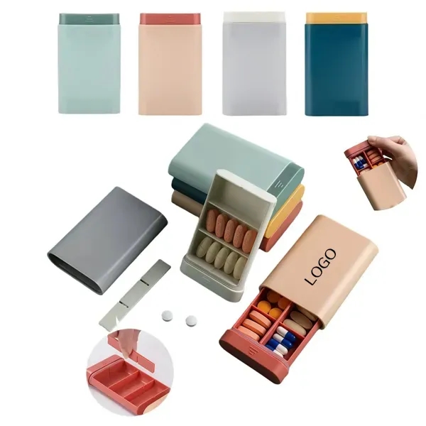 Compact & Portable Pill Organizer - BPA-Free Travel Case 4
