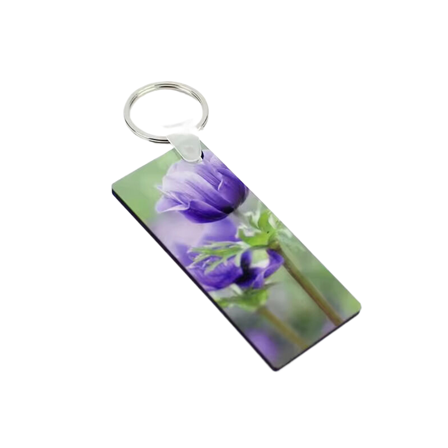 Rectangle Design MDF Keychain 5