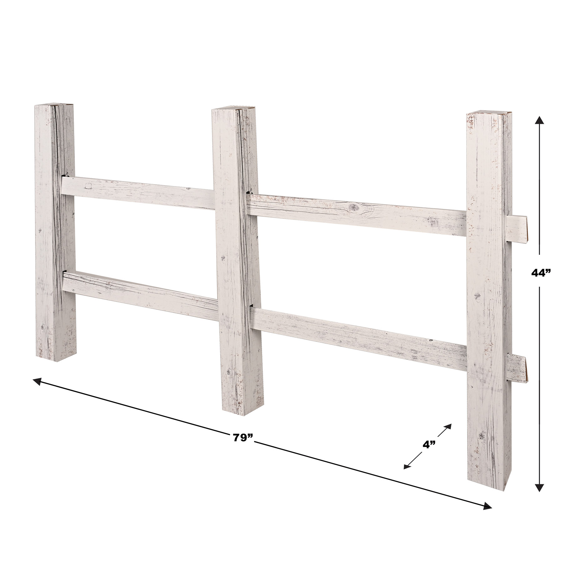 3-D White Fence Prop 2
