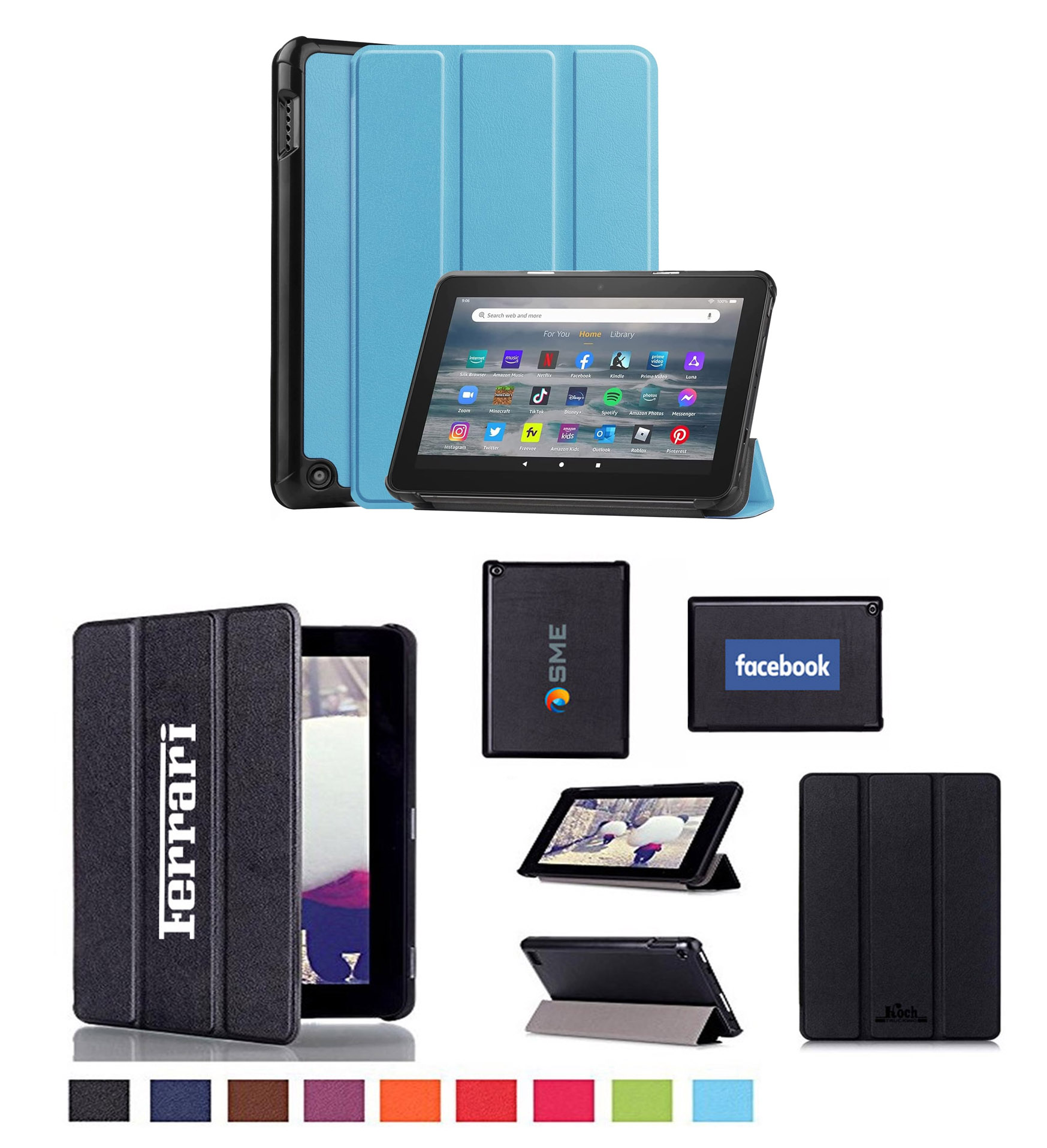 iBank ® Smart Cover Case for Kindle Fire 7 Tablet (12th Generation, 2022) 1
