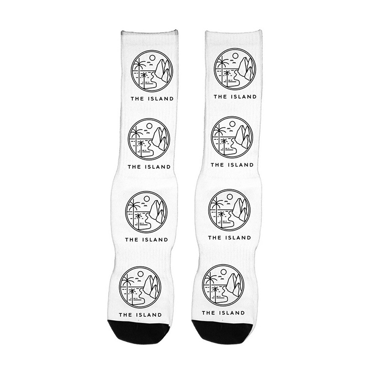 "Wye" Dye Sublimated Crew (Athletic) Socks (Pair) 3