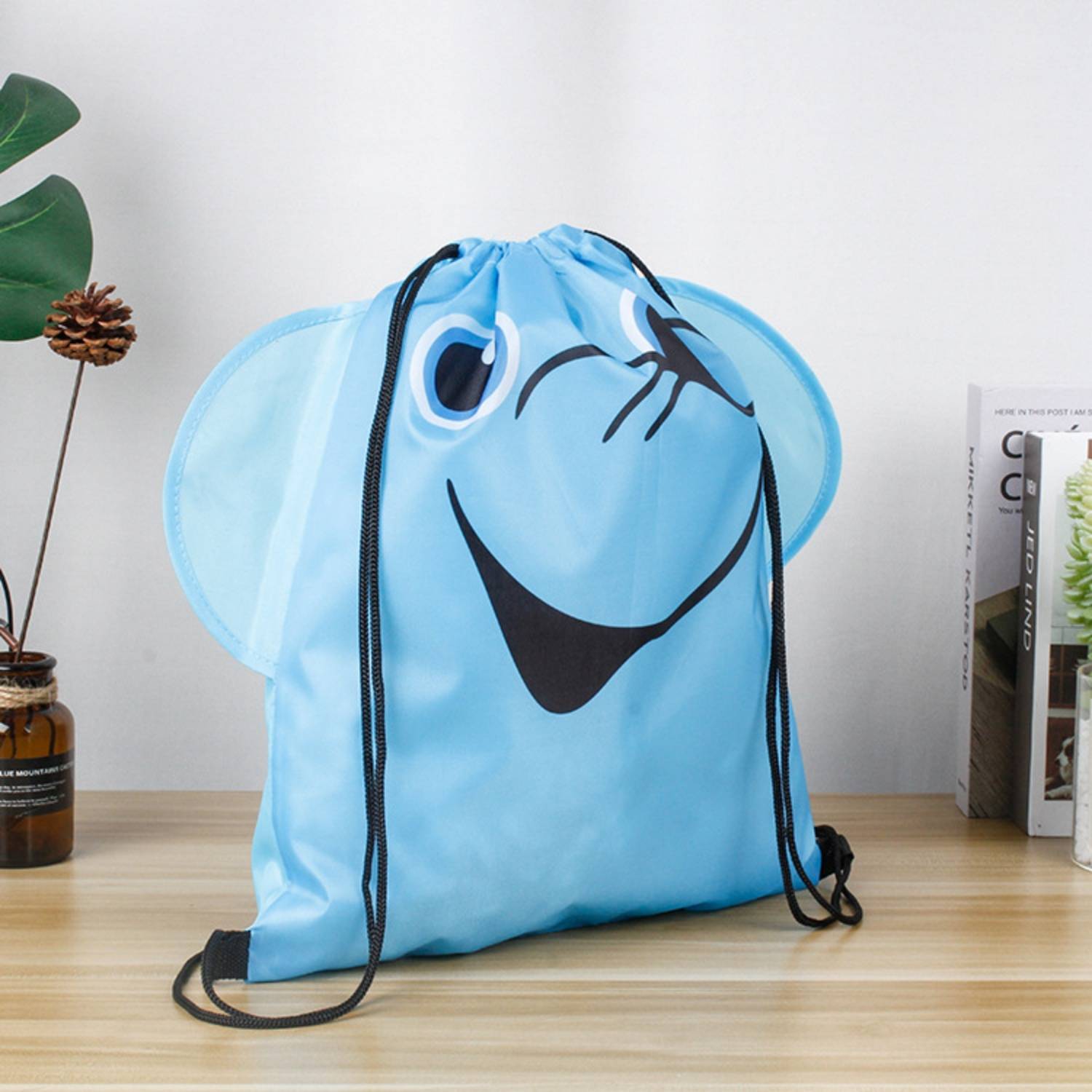 Creative Cartoon Animal Beach Drawstring Bag 5