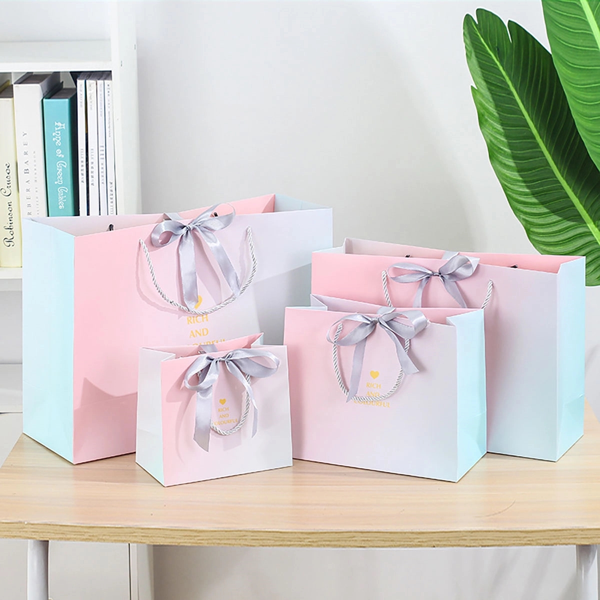 Full Color Matte Laminated Euro Tote Gift Bags 4