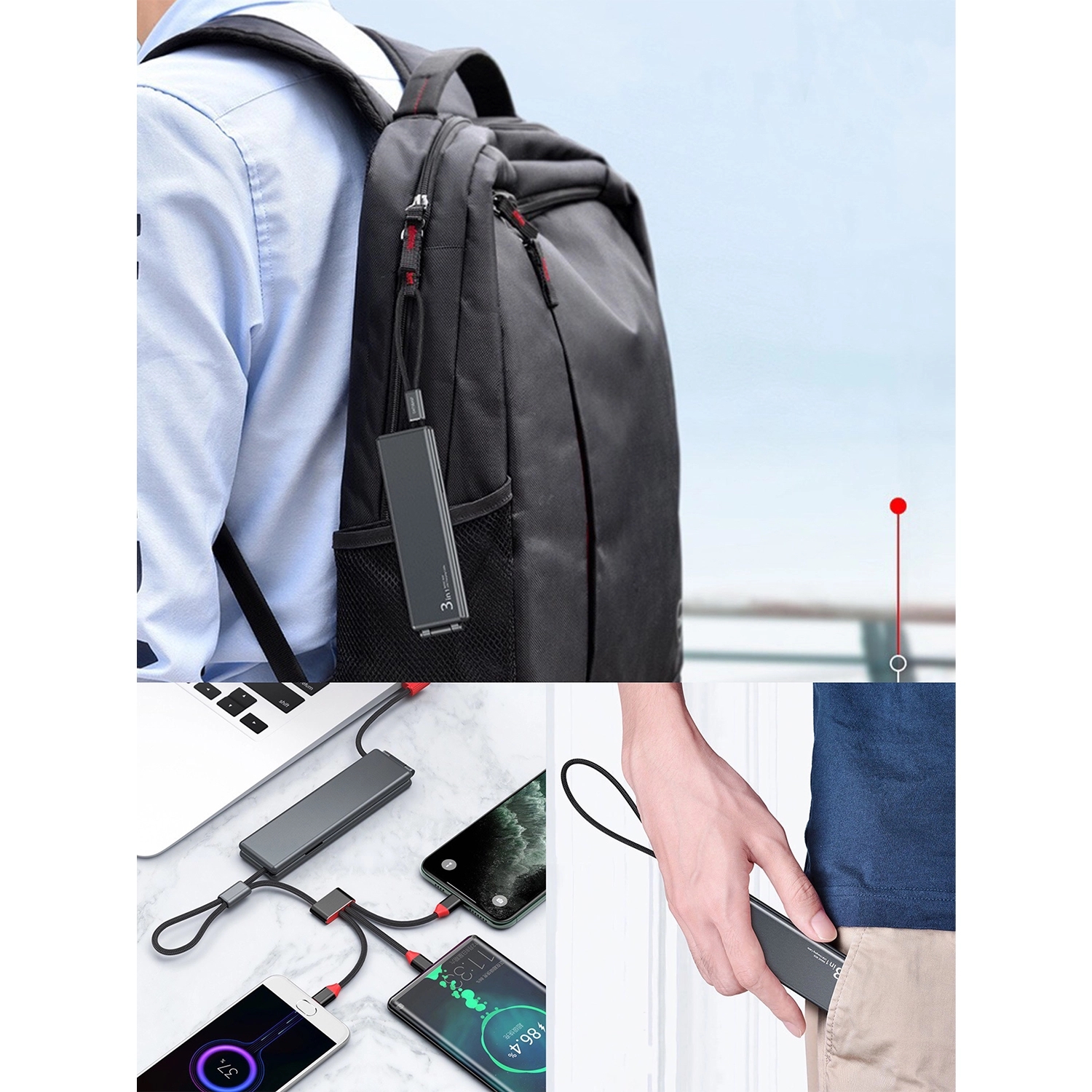 Portable Storage: Three-In-One Data Cable 9