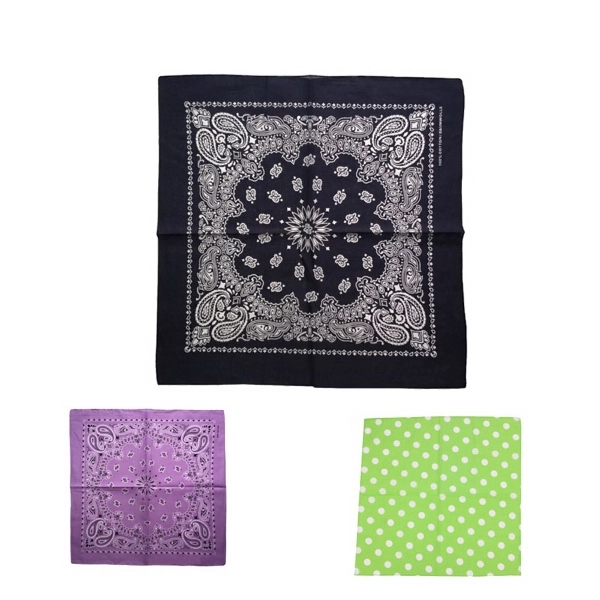 22'' Square Bandanna Made Of Cotton 1